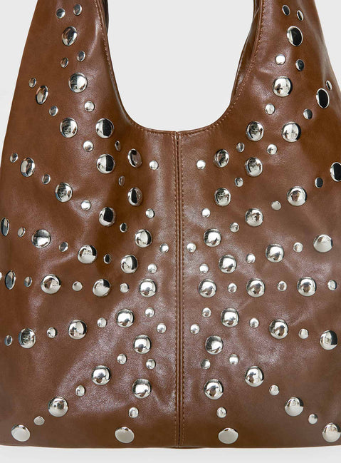 Savenna Stud Bag Brown