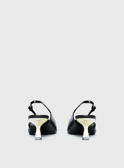 Billini Anaya Pointed Toe Heels Black / Gold