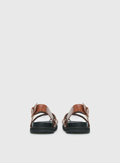 Billini Tennie Sandals Tan / Black