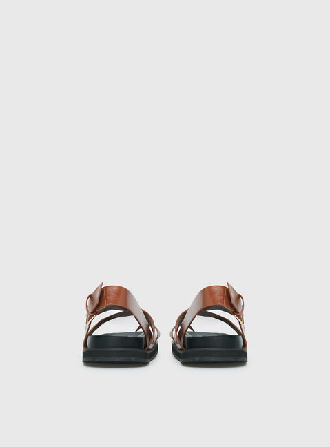 Billini Tennie Sandals Tan / Black