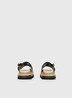 Odi Sandals Tan / Black