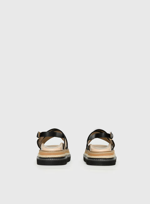 Odi Sandals Tan / Black