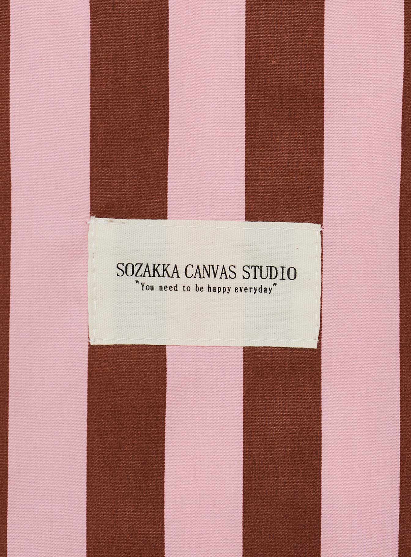 Striped tote bag Fixed straps, internal pocket, boning structure Good stretch, unlined 