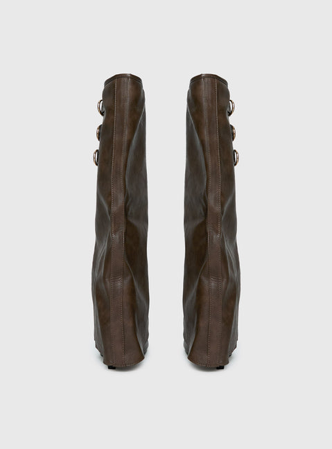 Ritz Knee High Boots Brown