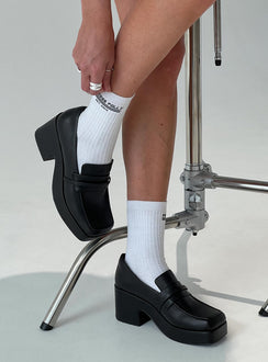 Mai Platform Loafers Black