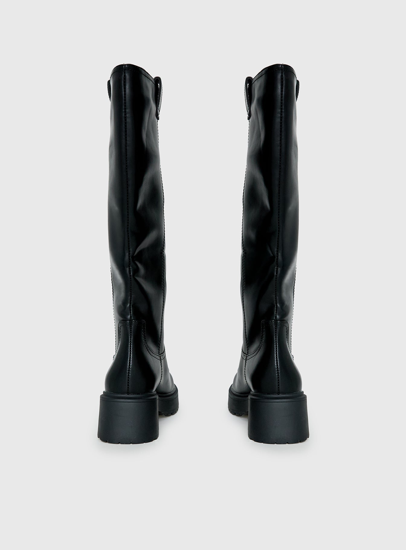 Lucia Knee High Boots Black