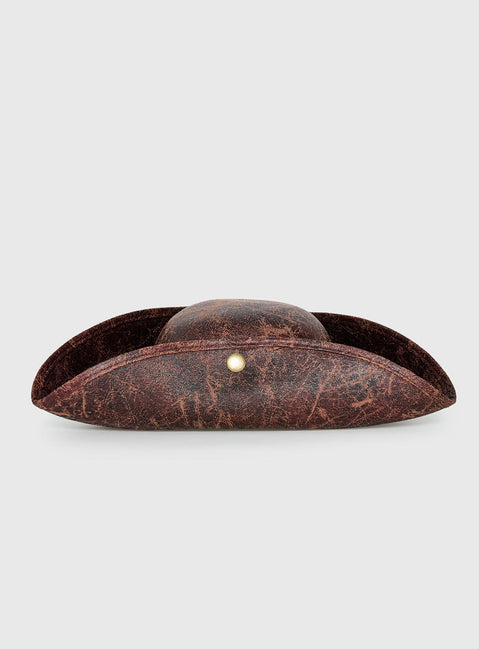 October Sky Pirate Hat Brown