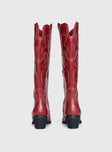 Therapy Malvin Cowboy Boots Cherry