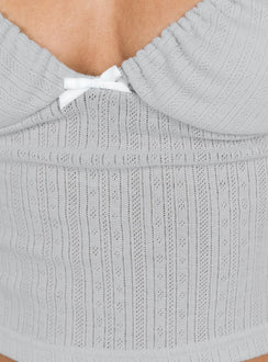 product Princess Polly Sleeveless Square Neck  Baylor Tank Top Grey