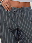 Terrance Baggy Pant Grey Stripe