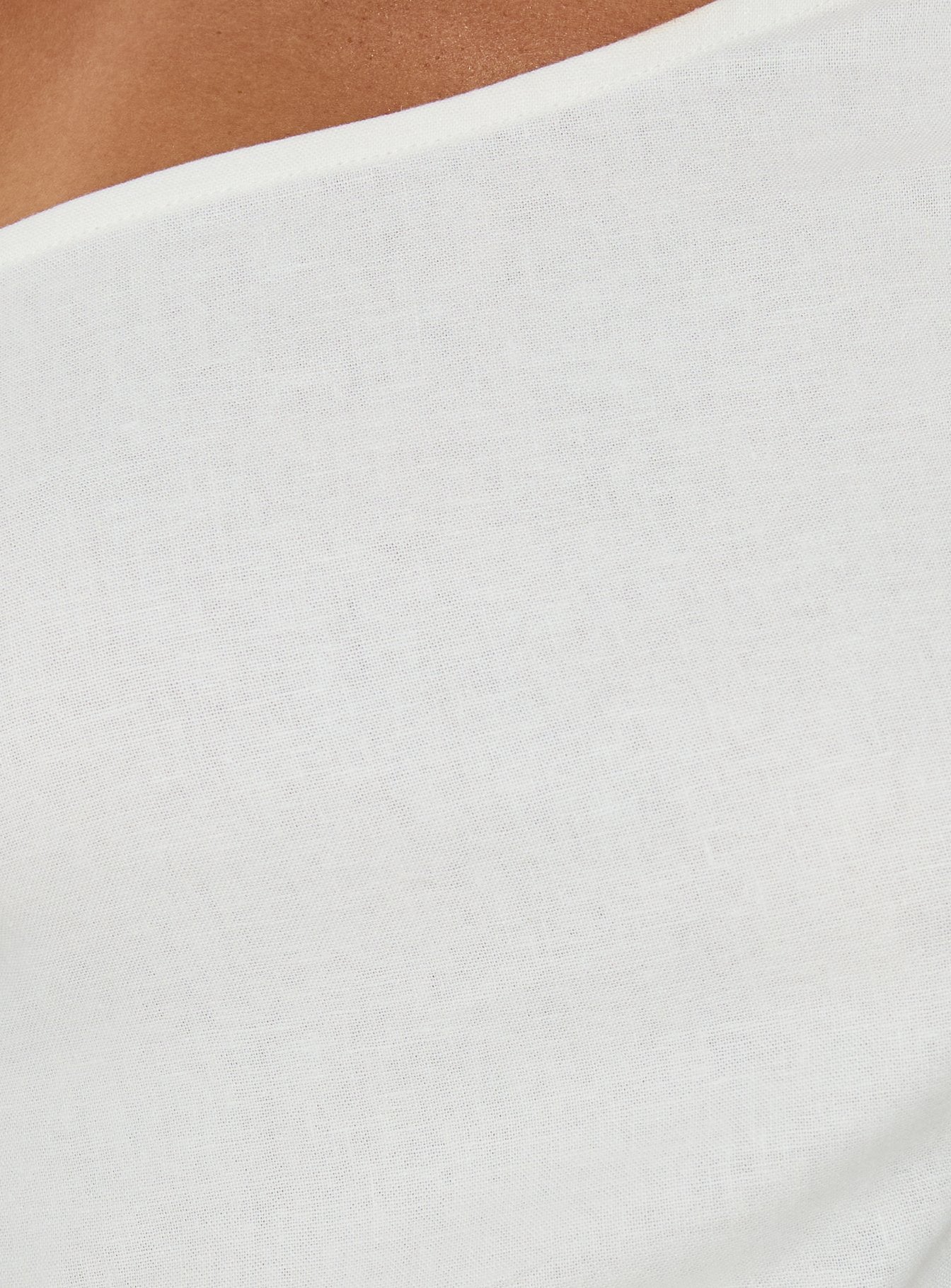 Seasons Change Relaxed Off Shoulder Top White