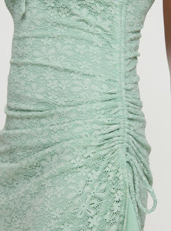 product Princess Polly Alari Mini Dress Sage Sweetheart Neckline 