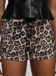 product Princess Polly Lanner Shorts Leopard High Waisted Shorts 