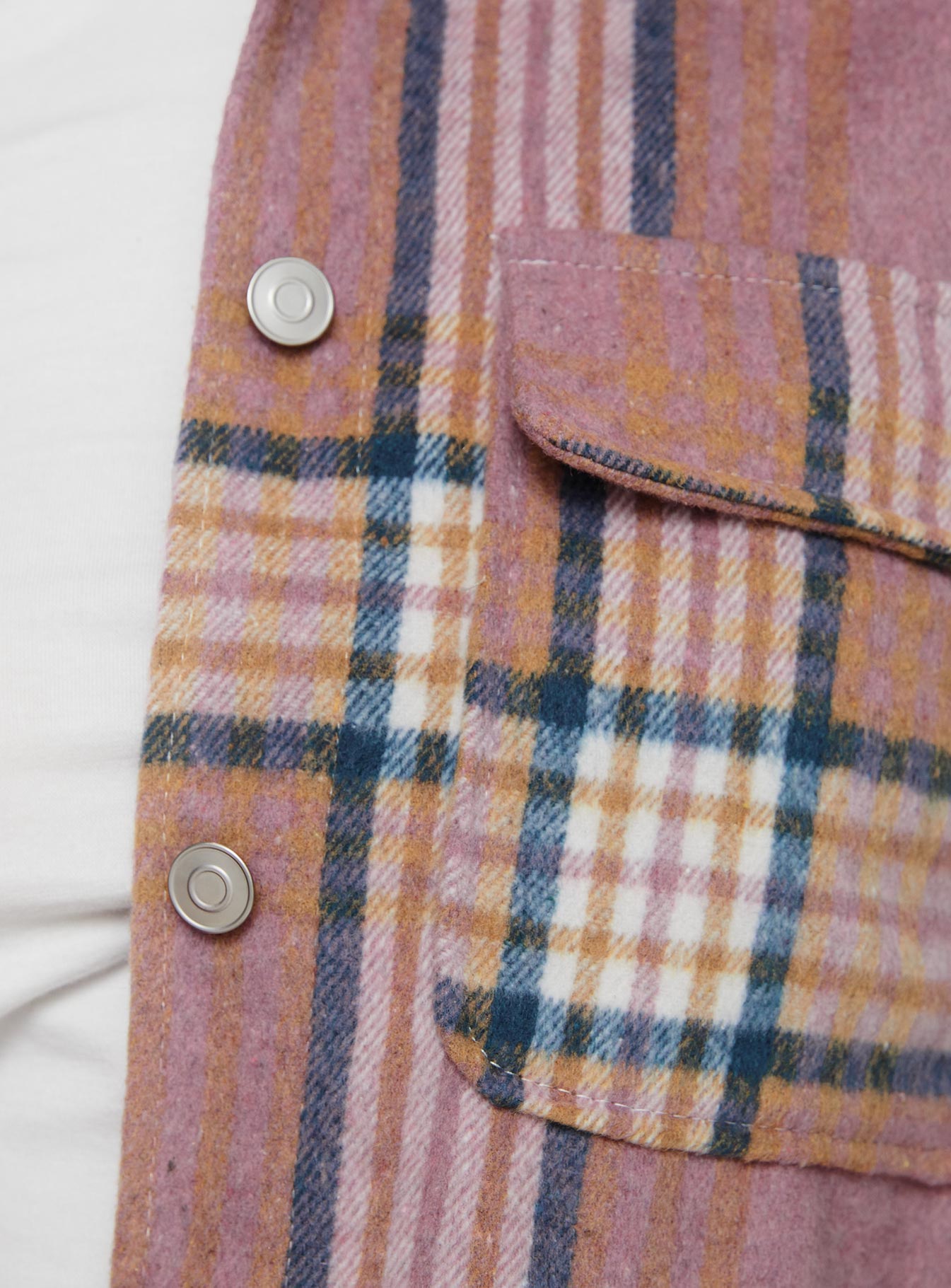 Milane Plaid Shacket Pink