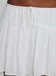 Cherry On Top Mini Skirt White