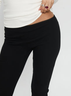Baseline Rib Capri Pants Black Petite