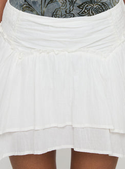 product Princess Polly Butter Low Rise Skirt White Mini Skirts 