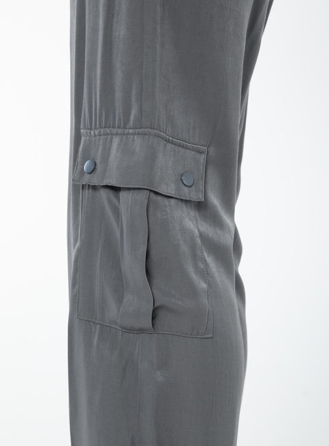 product Princess Polly High Waisted Pants  Lista Elastic Pocket Pants Steel