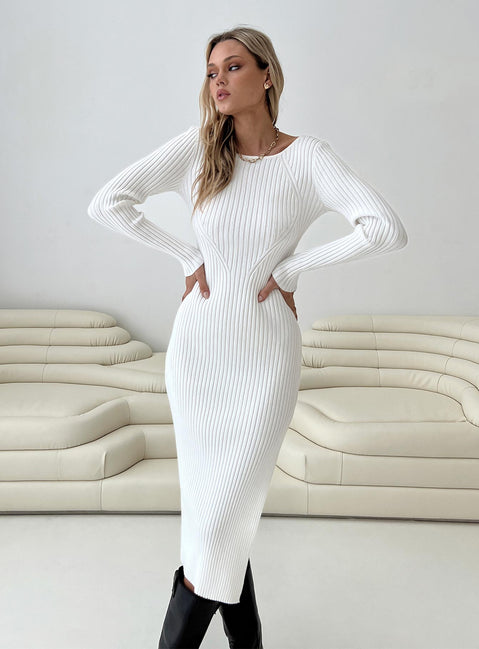 product Princess Polly High Neck  Nicky Midi Dress White