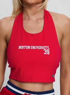 Boston University Tailgate Halter Top Red