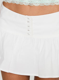 product Princess Polly Melancolia Skort White Low Rise Shorts 