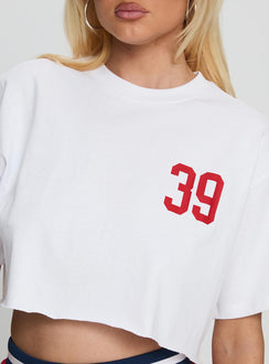 Boston University Track Top White