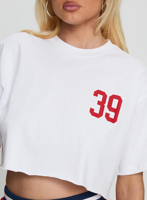 Boston University Track Top White