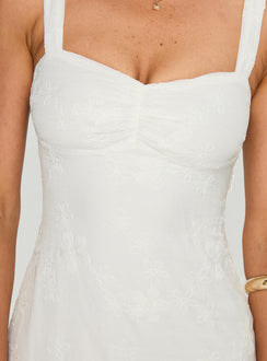 product Princess Polly Maisone Broderie Maxi Dress White Sweetheart Neckline 