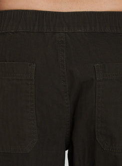 Selective Memory Low Rise Wide Leg Cargo Pants Dark Charcoal