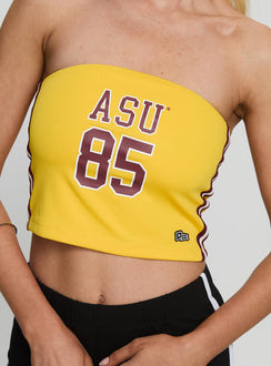 ASU Jersey Tube Top Gold
