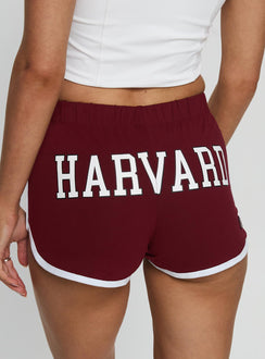 Harvard Old School Mini Short Crimson