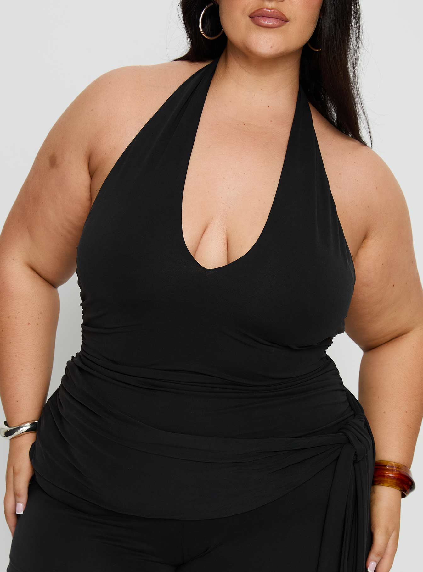 Enchantress Wide Leg Jumpsuit Black Curve