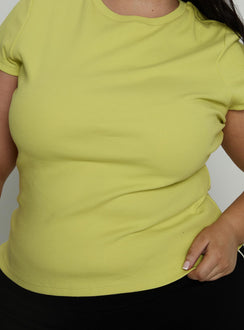 Baseline Longline Rib Top Green Curve