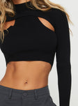 Engler Long Sleeve Top Black