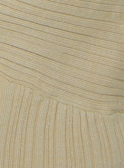 product Princess Polly Lathan Long Sleeve Rib Top Beige Full Sleeves High Neck 