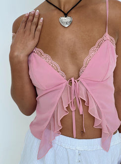 product Princess Polly Sleeveless Sweetheart  Janney Top Pink