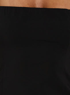 Odela Strapless Drop Waist Maxi Dress Black