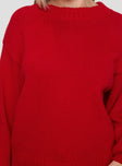 product Harmony Sweater Red Princess Polly  Long 