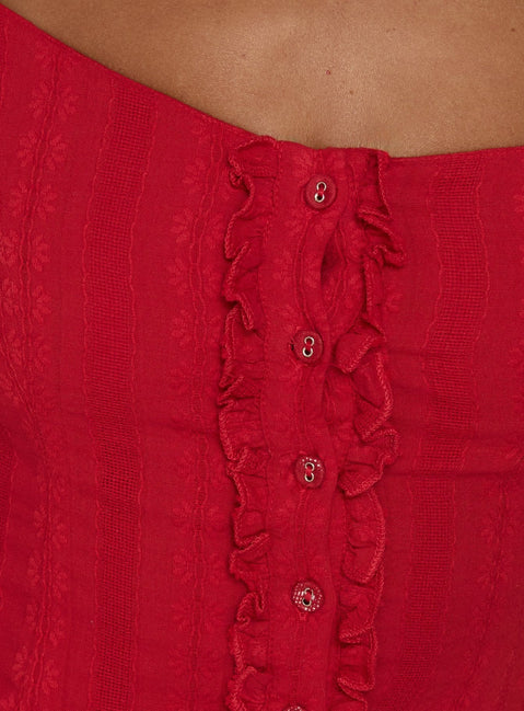 Gysella Off Shoulder Web-Top Rot