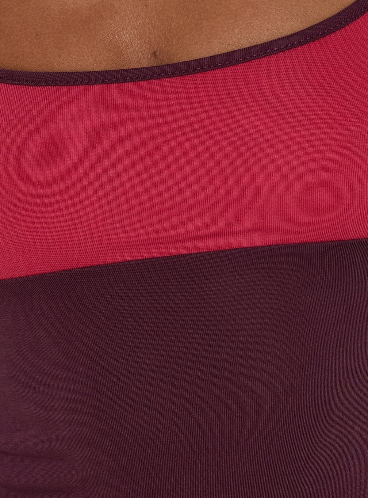 Karinna Scoop Splice Vest Top Red / Plum