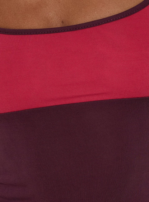 Karinna Scoop Splice Vest Top Red / Plum