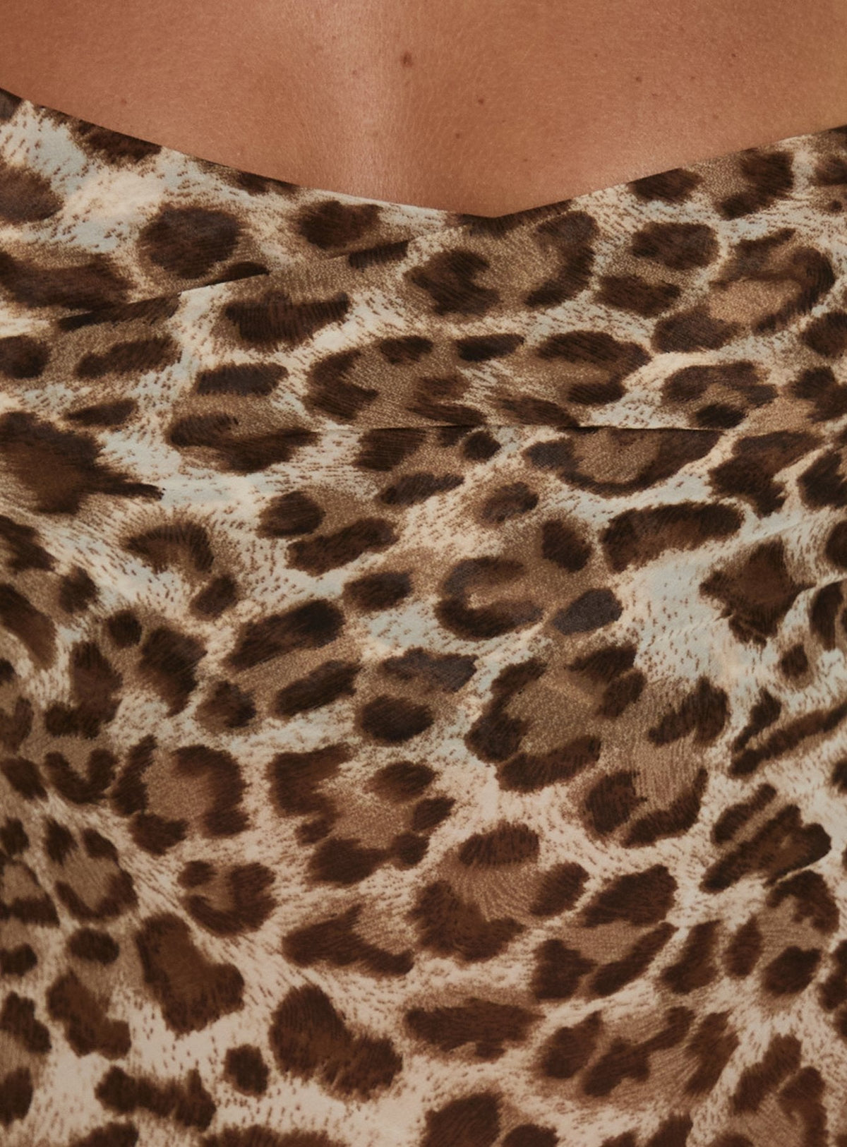 Celena Chiffon Maxi Dress Leopard Multi