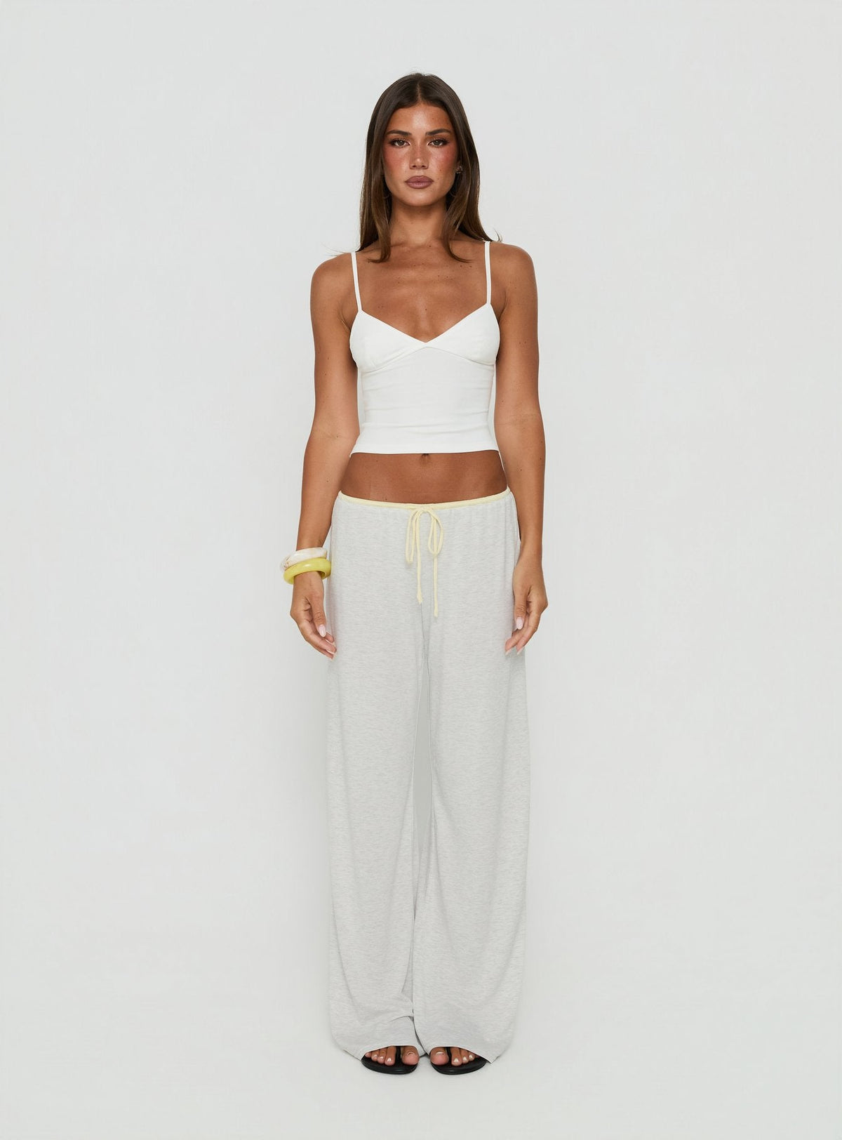 Janaye V Neck Tank White