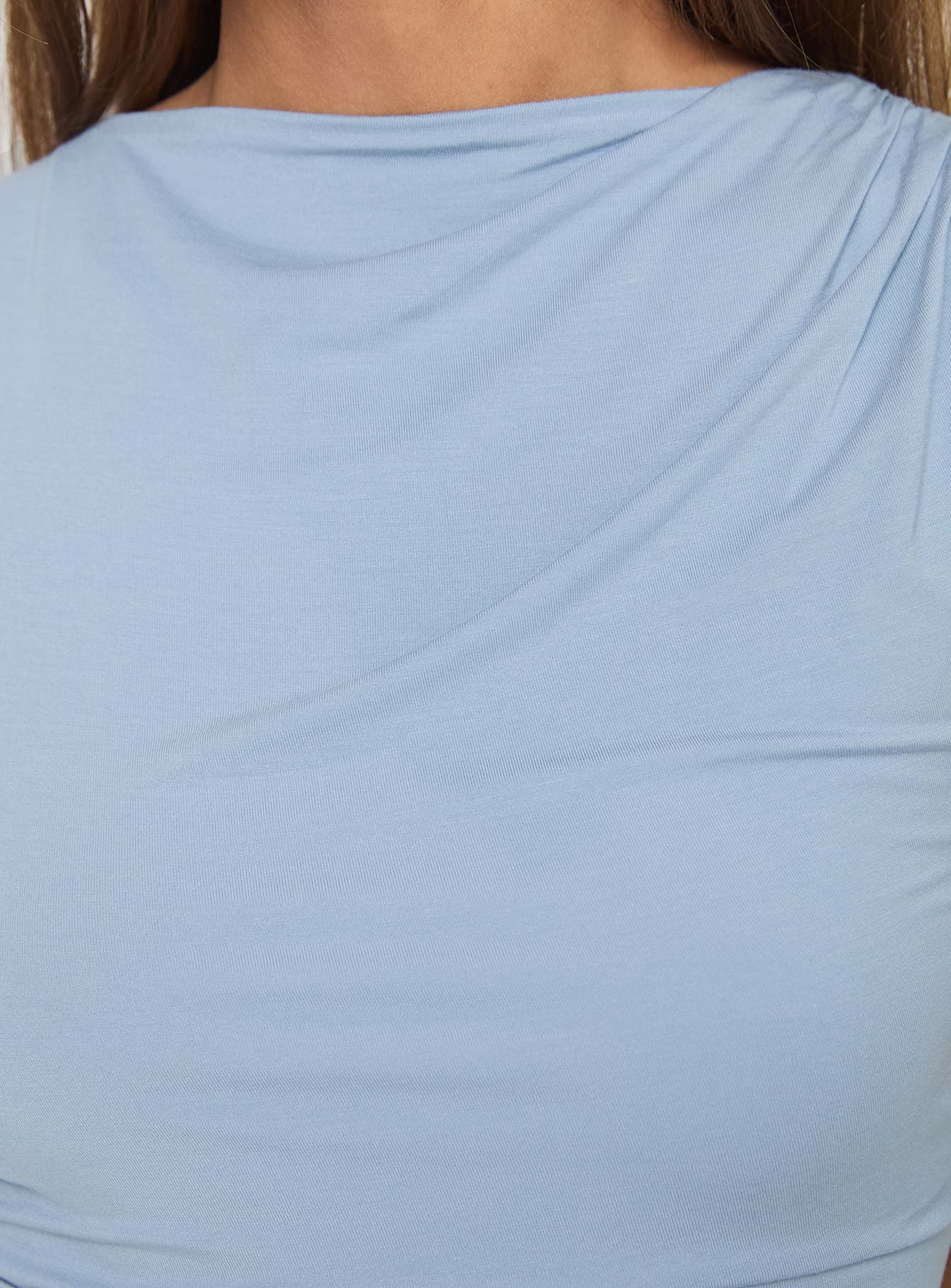 product Princess Polly Josefine Bodysuit Baby Blue Sleeveless High Neck 