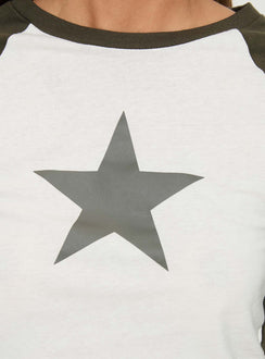 product Princess Polly Montogmorey Long Sleeve Top Cream Full Sleeves Crew Neck 