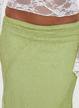 Dreamcatcher Lace Maxi Skirt Green