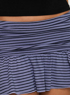 product Princess Polly Nefeli Mini Skirt Stripe Purple/black Mini Skirts 