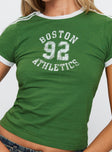 Boston Athletics Top Green