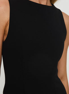 product Princess Polly Anse Mini Dress Black Petite Crew Neck 