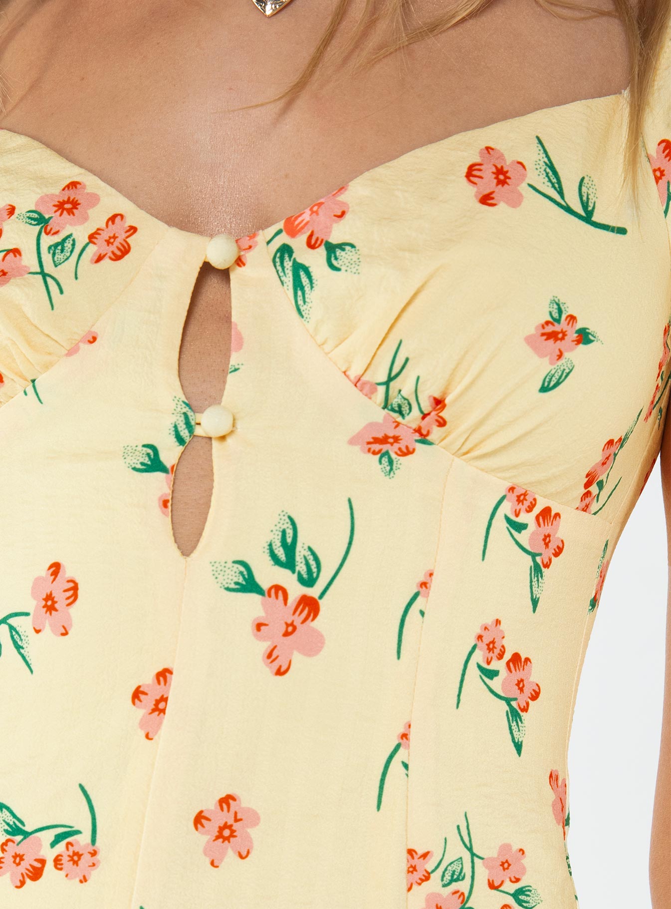 product Princess Polly Square Neck  Draya Mini Dress Yellow